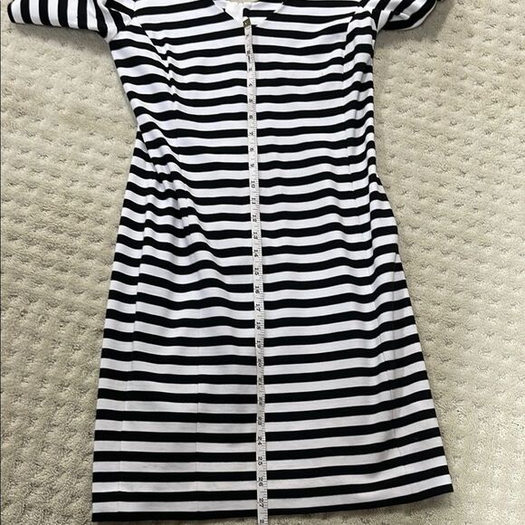 Banana Republic Black and White Striped Dress, Size 4 - Picture 6 of 7
